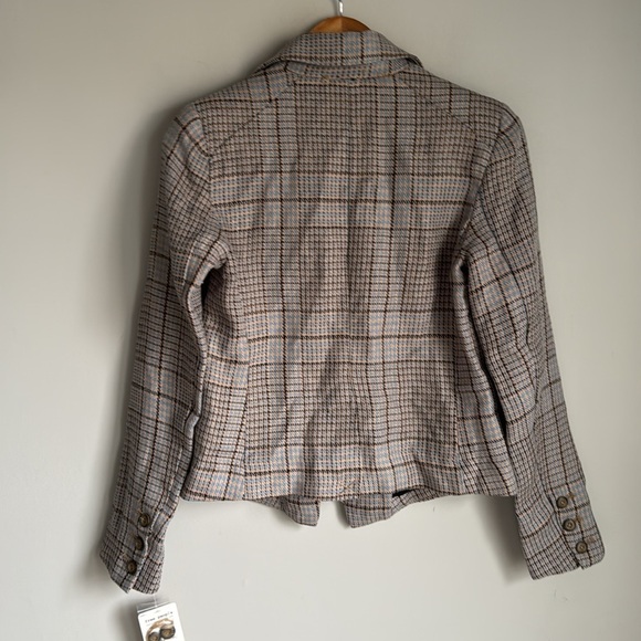 NEW FREE PEOPLE Chess Blazer in Multi XS - Picture 4 of 16